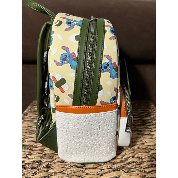 Loungefly Disney Lilo & Stitch Spam Musubi Stitch Mini Backpack Wallet - Picture 5 of 9